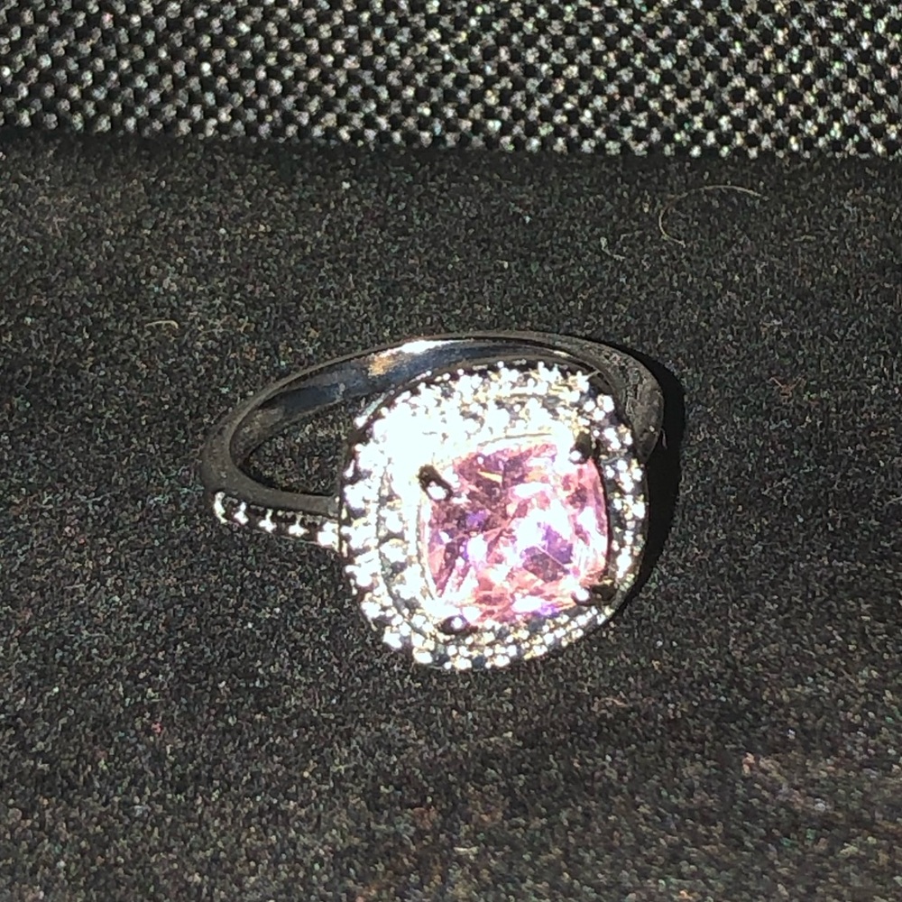 Pink Sapphire 💎 Diamond Ring - Women's Jewelry